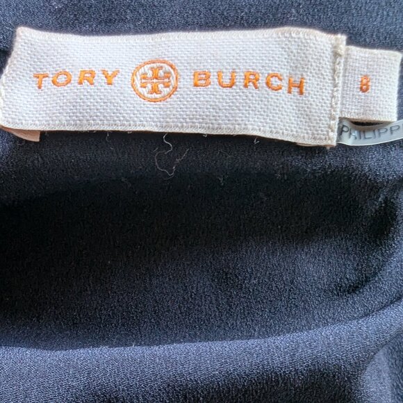 Tory Burch PussyBow Sleeveless Blouse sz 8 - Picture 5 of 6